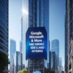 Google, Microsoft & More are hiring SDE's and Interns